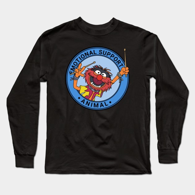 Muppets Emotional Support Animal Long Sleeve T-Shirt by valentinahramov